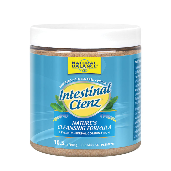 Natural Balance Intestinal Clenz | Psyllium Herbal Cleansing Powder | Healthy Digestion, Detox & Regularity Supplement | No Gluten | 10.5oz, 60 Serv