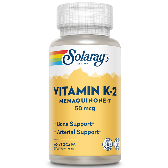 Solaray K-2 Mk-7 50 Mcg VCapsules | 60 Count