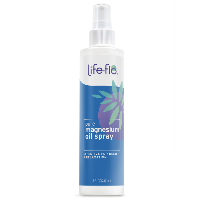 Life-Flo Pure Magnesium Oil for Feet and Body - 100% Pure Magnesium Spray from the Ancient Zechstein Seabed - Magnesium Oil Spray for Feet, Relaxing & Rejuvenating Muscles & Joints  (8 Fl Oz)