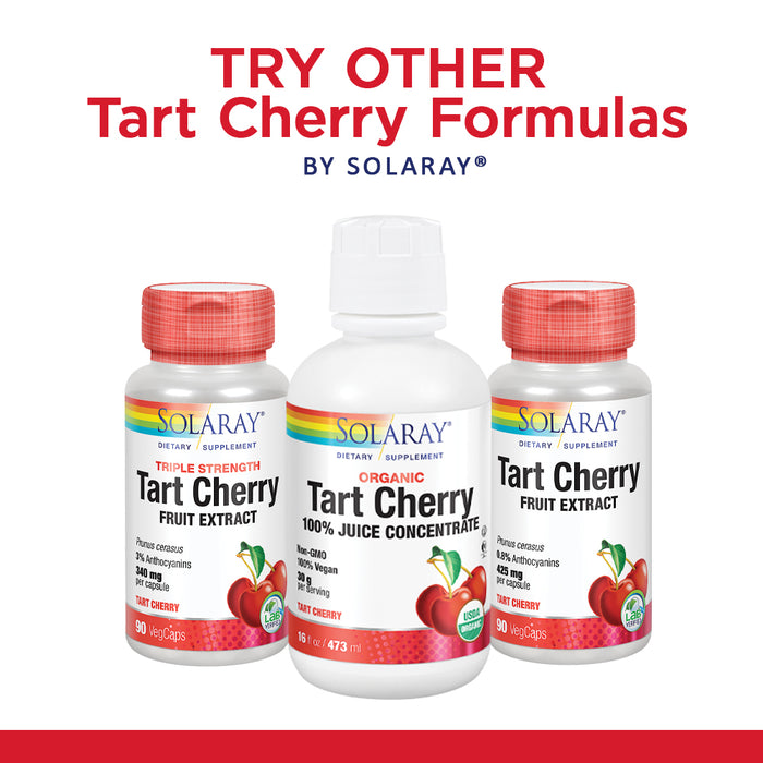 Solaray Tart Cherry & Celery Seed | Healthy Uric Acid Levels, Joint, Muscle Recovery & Sleep Support | 60 VegCaps