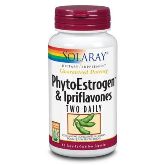 Solaray PhytoEstrogen & Ipriflavones Two Daily, Capsule (Btl-Plastic) | 60ct