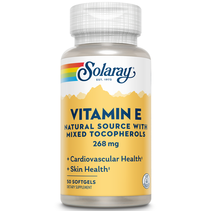 Solaray Vitamin E d-Alpha Tocopherol 268mg (400 IU) | Heart & Skin Health, Antioxidant Activity Support