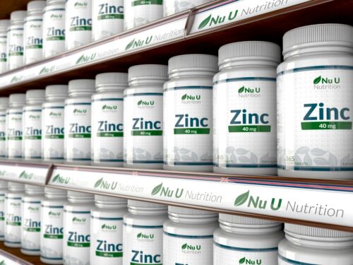 ZINC Tablets 40mg 365 Tablets (12 Month's Supply) Incredible Value