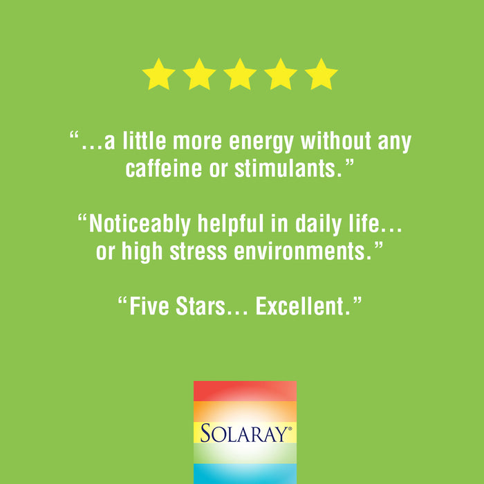 Solaray Eleuthero 425 mg | Adaptogen for Healthy Stress, Stamina & Mental Alertness Support | 180 VegCaps