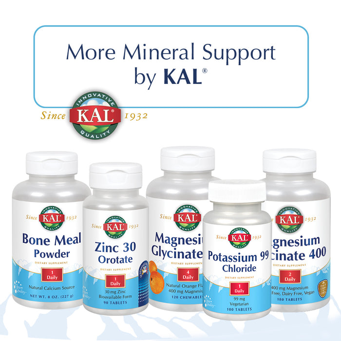 KAL Calcium Citrate D-3 1000 | Healthy Teeth & Bone Support | High Potency & Superior Absorption | Lab Verified | 90 Tablets