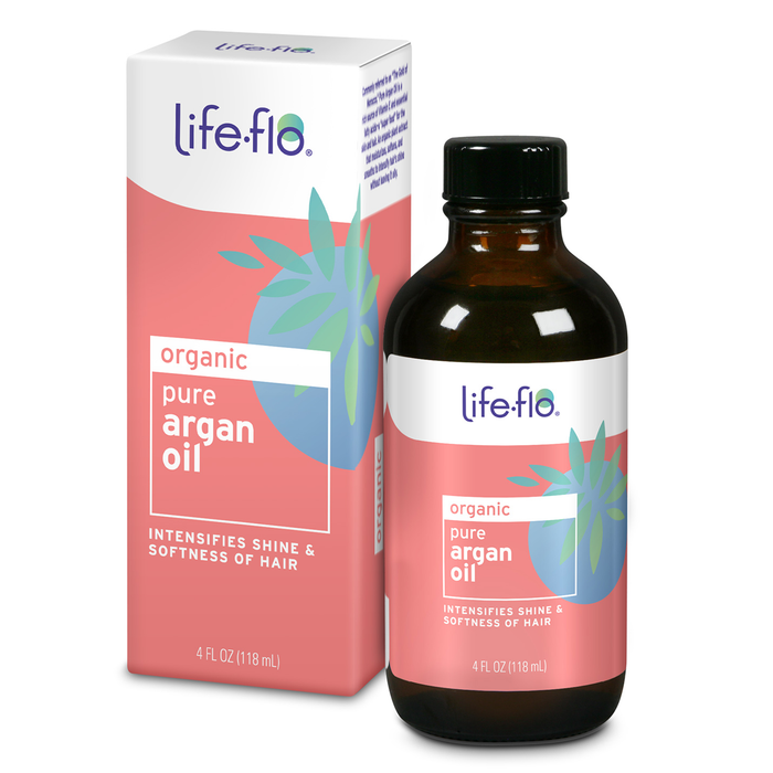 Life-flo Pure Argan Oil | Organic and Cold Pressed | Intensify Hair Shine and Softness & Minimize Split Ends | Skin Moisturizer | 4 oz