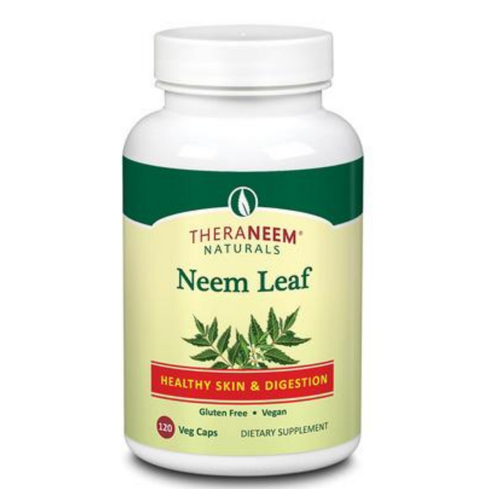 THERANEEM Neem Leaf Capsules - Powerful Nutritive Support with Antioxidants and More - Vegan, Gluten Free, 60 Day Guarantee - 120 Servings, 120 VegCaps