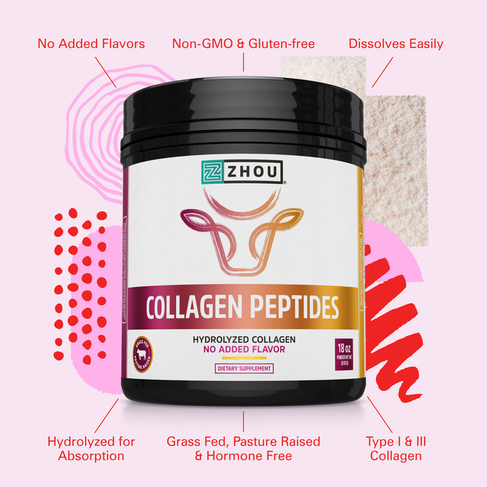 Zhou Collagen Peptides Hydrolyzed Protein Powder