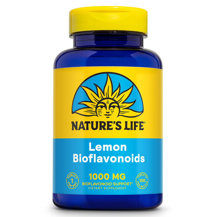 Nature's Life Lemon Bioflavonoids 1000mg - Citrus Bioflavonoids Supplement with Hesperidin and Rutin - Antioxidant and Cellular Support, Vitamin C Absorption - 60 Day Guarantee, 100 Serv, 100 Tablets