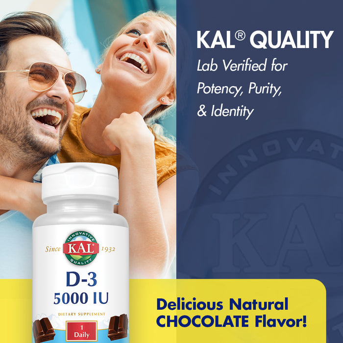 KAL Ultra D-3 5000 IU 5000iu 60ct