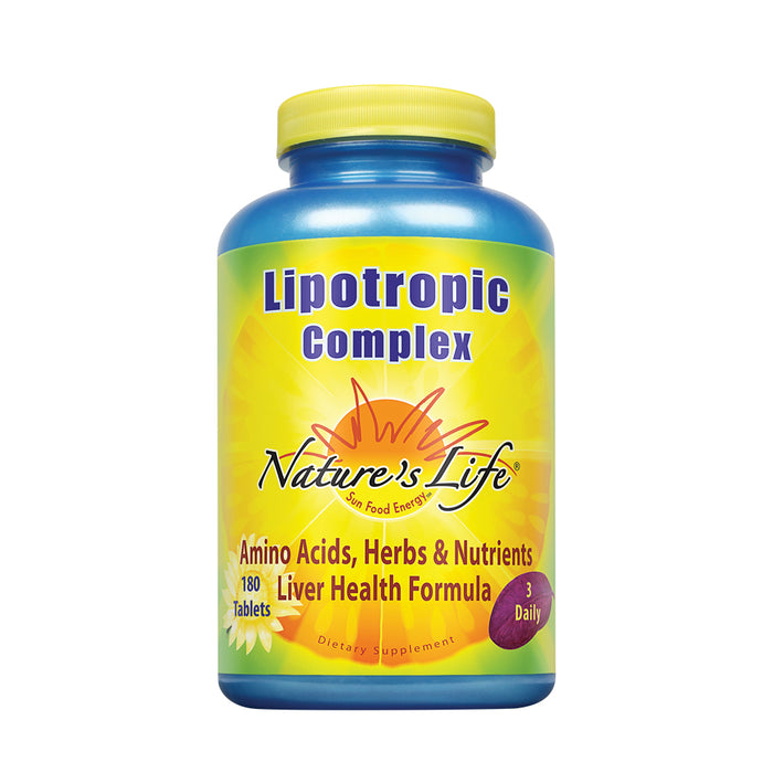 Nature's Life Lipotropic Complex | Comprehensive Support for Healthy Liver Function | With Choline & Inositol | Non-GMO | 180 Vegetarian Tablets