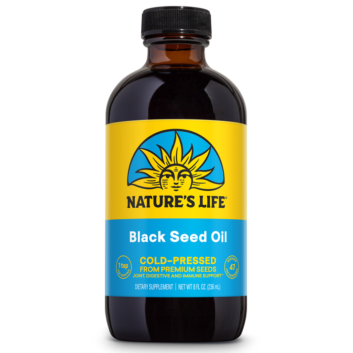 Nature’s Life Black Seed Oil, Cold-Pressed Black Cumin Seed Oil - Joint, Digestive Health, and Immune Support - Lab Verified, 60-Day Money-Back Guarantee - 47 Servings, 8 Fl. Oz.