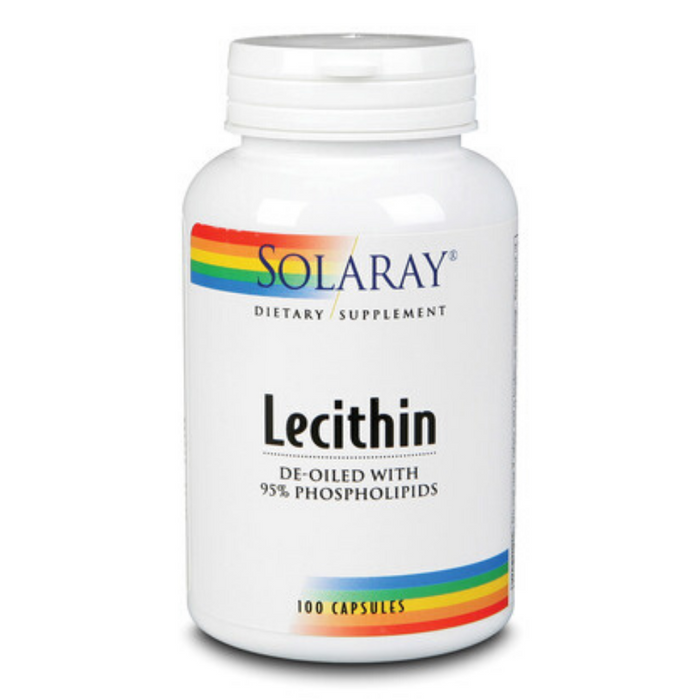 Solaray Lecithin No Oil, Capsule (Btl-Plastic) 1000mg | 100ct