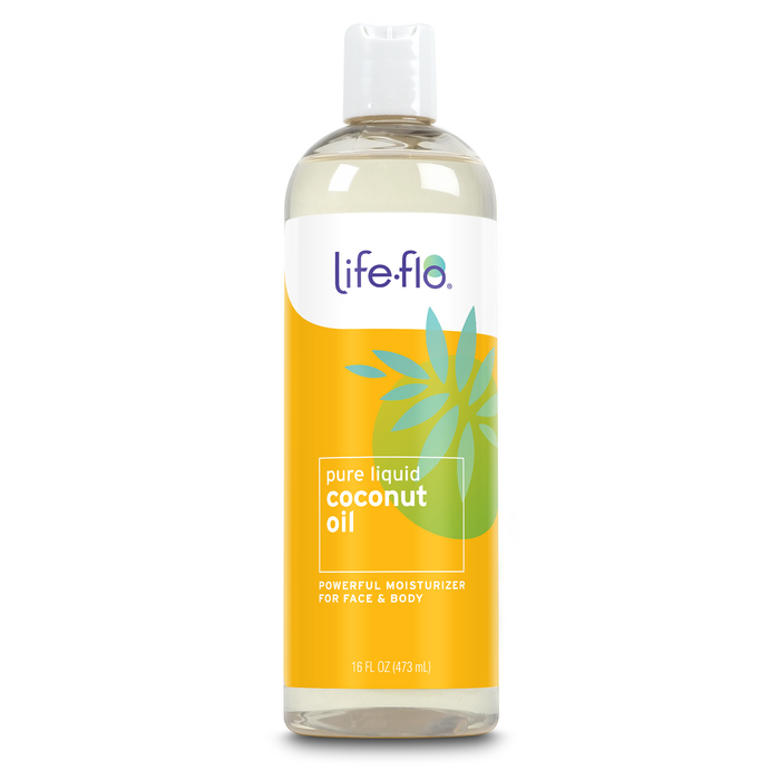 Life-flo Pure Coconut Oil, Fractionated, Refined Liquid Coconut Oil, Skin Care, Hair Care, Massage, Aromatherapy, All Skin Types, Hypoallergenic, 60-Day Guarantee, Not Tested on Animals, 16oz