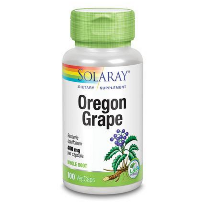 Solaray Oregon Grape Root Capsules, 400 mg | 100 Count