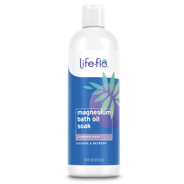 Life-flo Magnesium Oil Bath Soak Lavender Scent, Plus Magnesium Chloride from Zechstein Seabed, Cleanses and Refreshes, Relaxes Muscles and Joints, 60-Day Guarantee, Not Tested on Animals (Lavender)