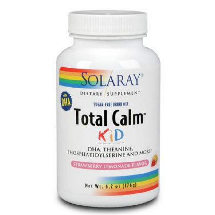 Solaray Total Calm for Kids, Powder, Strawbry Lemonade (Btl-Plastic) | 176g