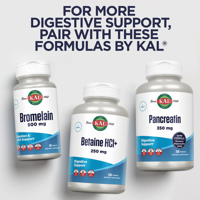 KAL Acidophilus ProBiotic-4, 500 Million CFUs, Four Probiotic Strains, Probiotics for Women and Men, Freeze Dried, L. acidophilus, L. bulgaricus, S. thermophilus, B. bifidum, 250 Servings, 250 VegCaps