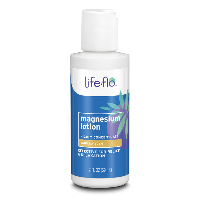 Life-flo Magnesium Lotion, Vanilla Scent - Relief and Relaxation with Magnesium Chloride from the Zechstein Seabed - Dermatologist Tested, Hypoallergenic, 60-Day Guarantee, Not Tested on Animals