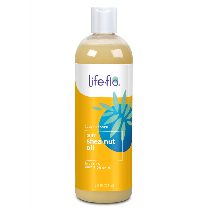 Life-flo Pure Shea Nut Oil, Cold Pressed, Hair Care, Skin Care, Multi-Purpose Body Oil Nourishes Dry Hair and Skin, Stays Liquid at Room Temperature, 60 Day Guarantee, Not Tested on Animals, 16oz