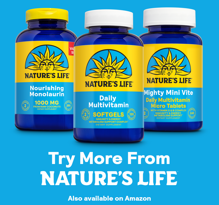 Nature's Life Daily Multivitamin for Men and Women - Complete Multivitamin with Iron - Daily Value of Most Essential Vitamins and Minerals - Healthy Energy and Immune Support - 60 Serv, 120 Softgels