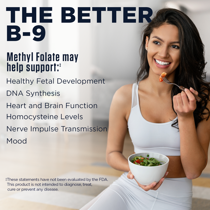 KAL Methyl Folate 1000 mcg, 5-MTHF Active Form, Folic Acid Supplement, Heart Health, Prenatal, Mood and Brain Support, Vegetarian, Natural Lemon ActivMelt, 60-Day Guarantee, 60 Serv, 60 Micro Tablets