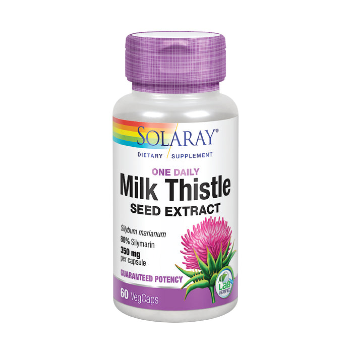 Solaray Milk Thistle Seed Extract One Daily 350mg | Antioxidant Intended to Help Support a Normal, Healthy Liver |