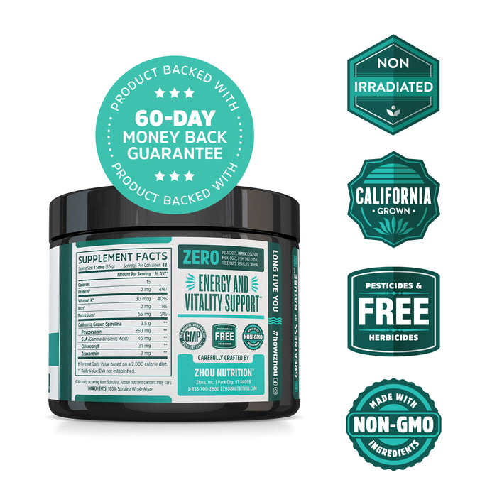 Spirulina : 32: Fine, (Jar) 6oz