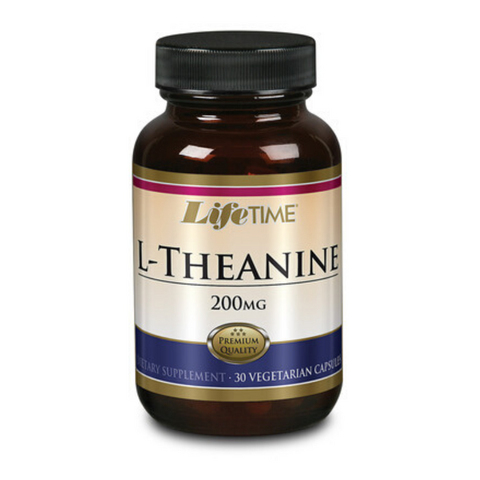 LIFETIME L-Theanine, Veg Cap (Btl-Glass) 200mg | 30ct